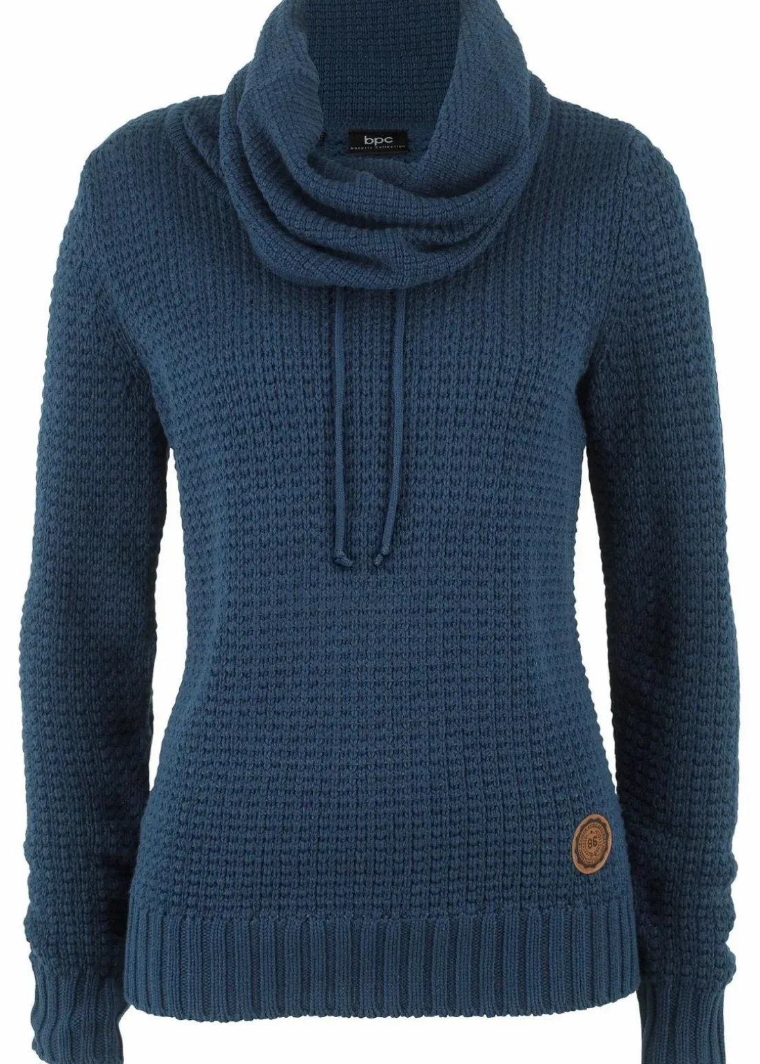 Rollkragenpullover mit Kordeln