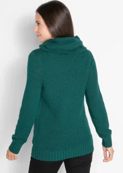 Rollkragenpullover mit Kordeln