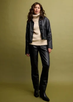 Rollkragenpullover mit Strasssteinen