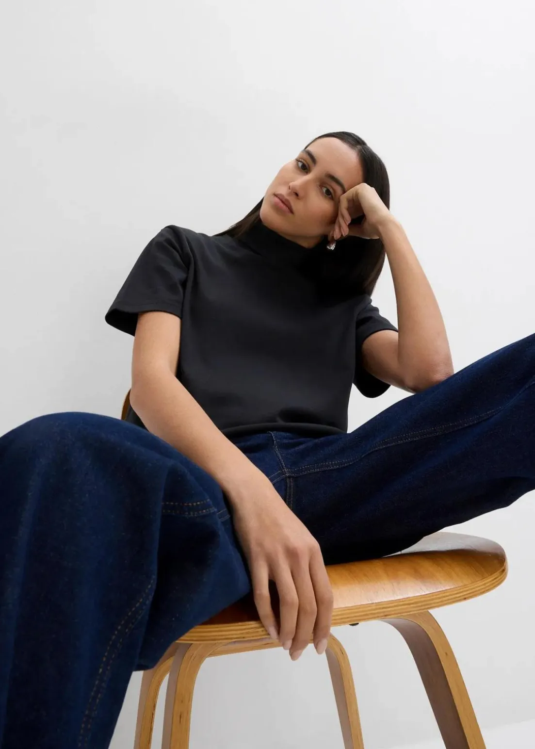 Rollkragenshirt aus reiner Bio-Baumwolle