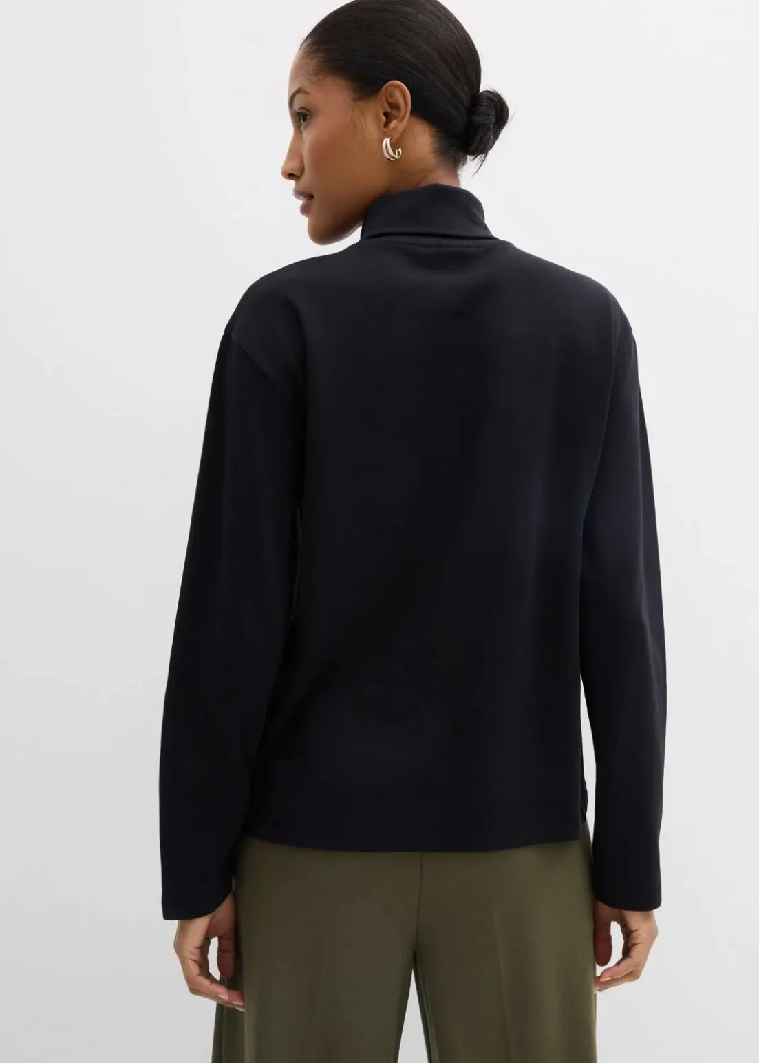 Rollkragenshirt aus reiner Bio-Baumwolle