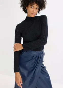 Rollkragenshirt aus Spitze