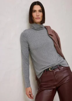 Rollkragenshirt mit Woll-Anteil