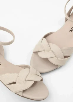 Sandalen in Flecht-Optik