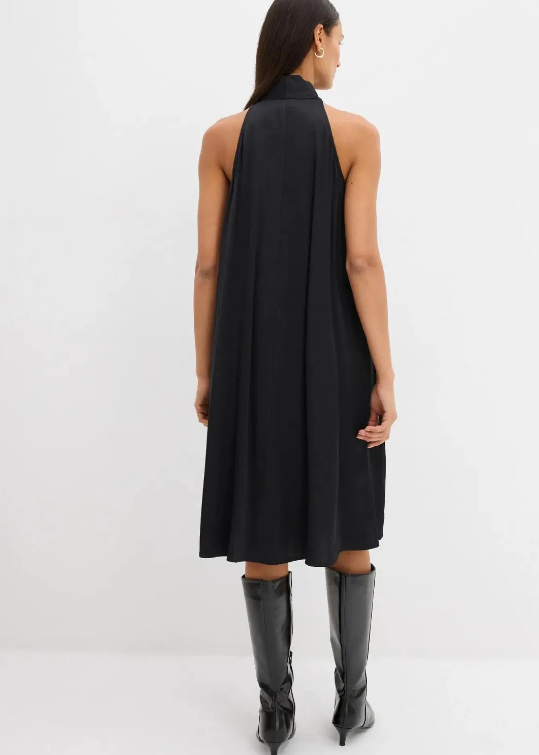 Satin Midikleid aus Viskose-Mix