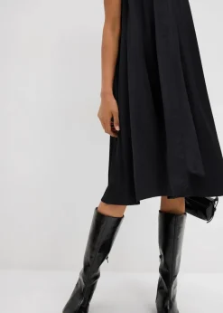 Satin Midikleid aus Viskose-Mix