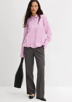 Satinbluse aus Viskose-Mix