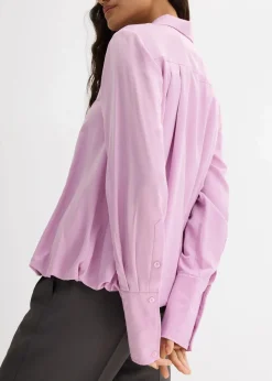 Satinbluse aus Viskose-Mix