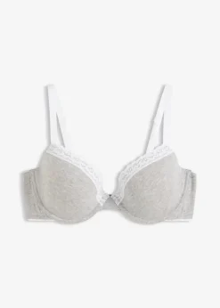 Schalen-BH mit Bügel mit Baumwolle und Spitze