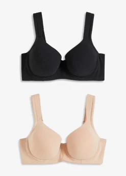 Schalen-BH mit Bügel mit Bio-Baumwolle (2er Pack)