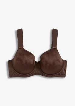 Schalen-BH mit geolsterten Tägern und Glanzeffekt