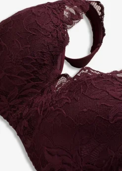 Schalen-BH mit gepolsterten Trägen und zarter Spitze