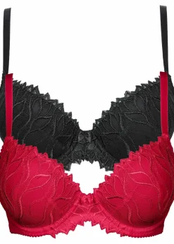 Schalen-BH mit zarter Stickerei (2er Pack)