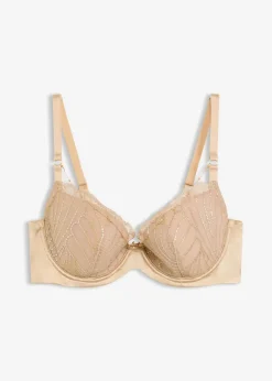 Schalen-BH mit zarter Stickerei und abnehmbaren Ketten-Accessoire