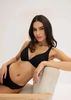 Schalen-BH ohne Bügel mit weicher Rippe