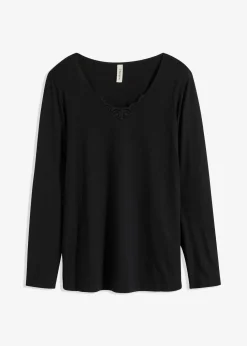 Schlafoberteil mit langen Ärmeln