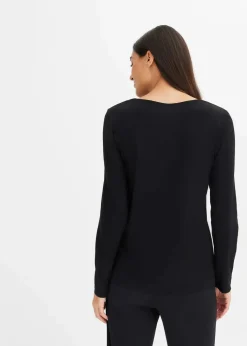 Schlafoberteil mit langen Ärmeln