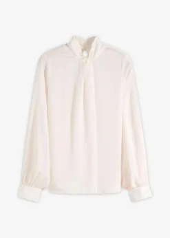 Schlupfbluse aus fließendem Satin