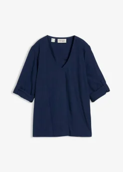 Schlupfbluse aus fließender Viskose