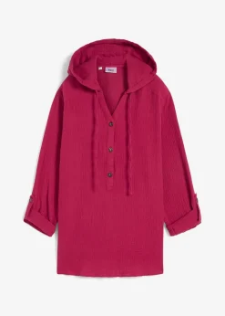 Schlupfbluse aus luftigem Musselin