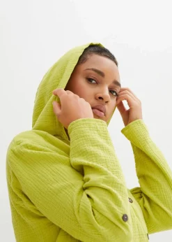 Schlupfbluse aus luftigem Musselin