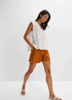 Schlupfbluse aus reiner Baumwolle