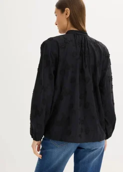 Schlupfbluse aus reiner Baumwolle