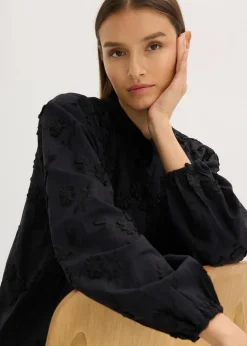 Schlupfbluse aus reiner Baumwolle