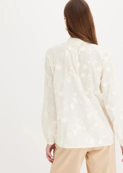 Schlupfbluse aus reiner Baumwolle