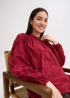 Schlupfbluse aus reiner Baumwolle