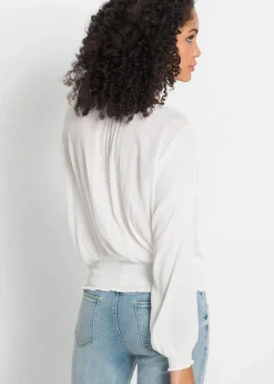 Schlupfbluse aus softer Viskose