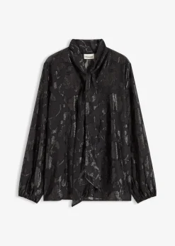 Schlupfbluse mit Stickerei