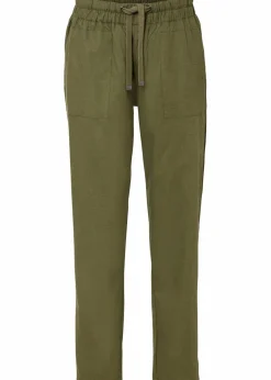 Schlupfhose aus luftigem Leinen-Mix