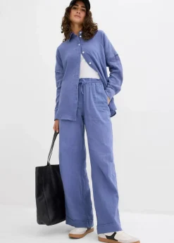 Schlupfhose aus luftigem Musselin