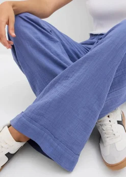 Schlupfhose aus luftigem Musselin