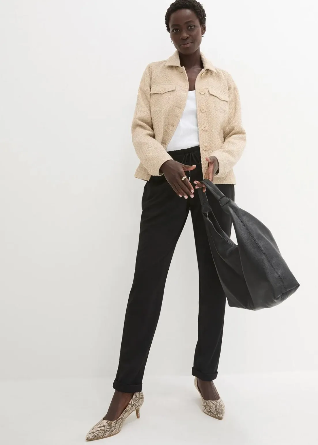 Schlupfhose aus Viskose-Mix