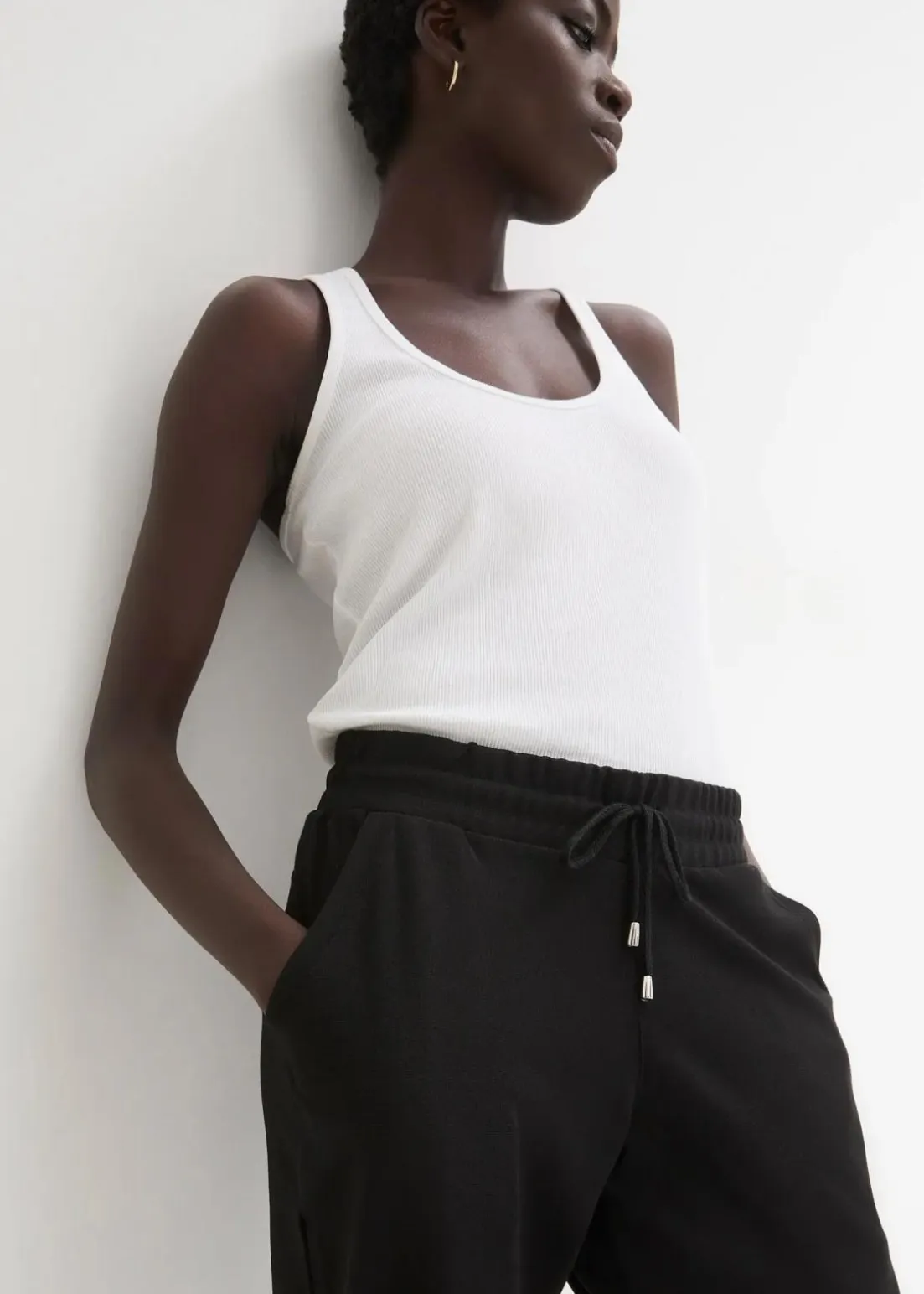 Schlupfhose aus Viskose-Mix