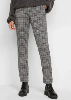 Schlupfhose mit Bequembund, kariert