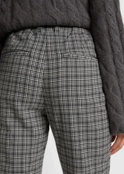 Schlupfhose mit Bequembund, kariert