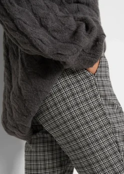 Schlupfhose mit Bequembund, kariert