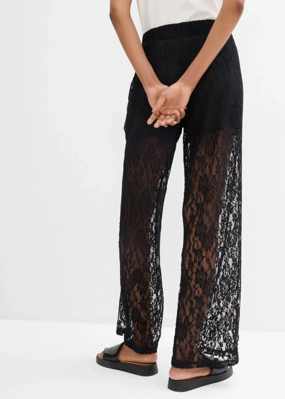 Schlupfhose mit Spitze