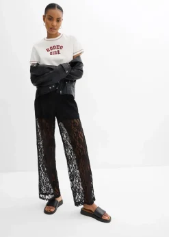 Schlupfhose mit Spitze