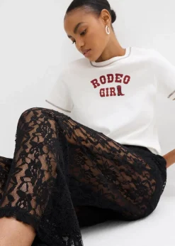 Schlupfhose mit Spitze