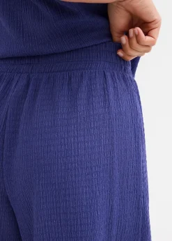 Schlupf-Shorts aus Borkencrepe