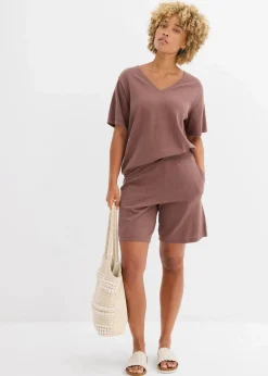 Schlupf-Shorts aus Feinstrick