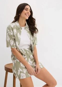 Schlupf-Shorts aus fließender Viskose