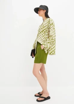 Schlupf-Shorts aus luftigem Crêpe