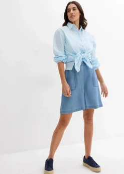 Schlupf-Shorts mit kühlendem Leinenanteil