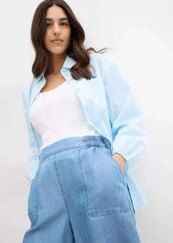 Schlupf-Shorts mit kühlendem Leinenanteil