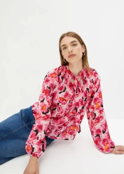 Schluppenbluse aus Chiffon